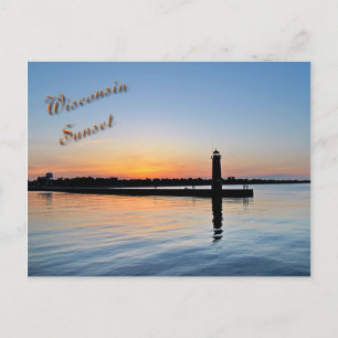 Kenosha Sunset Postkarte