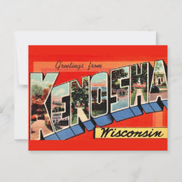 Kenosha WI Grußkarte Postkarte