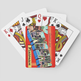 Kenosha WI Postkarten Spielkarten