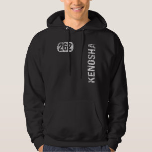 Kenosha Wisconsin 262 Bereichscode Vintag Retro Hoodie