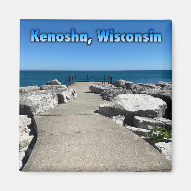 Kenosha, Wisconsin am See Michigan Magnet (Vorne)