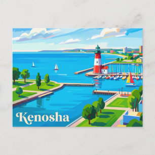 Kenosha, Wisconsin, USA Postkarte