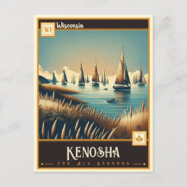 Kenosha, Wisconsin | VINTAG Postkarte