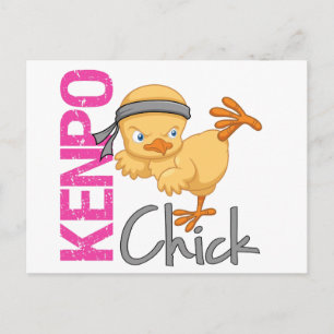 Kenpo Chick Postkarte