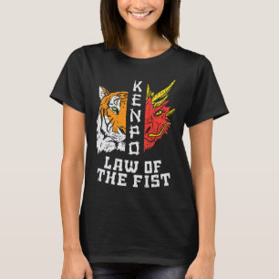 Kenpo Gesetz des ersten Tigerdrachen Kempo Karate  T-Shirt