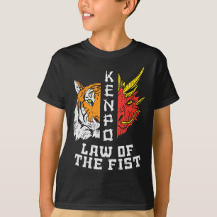 Kenpo Gesetz des ersten Tigerdrachen Kempo Karate  T-Shirt
