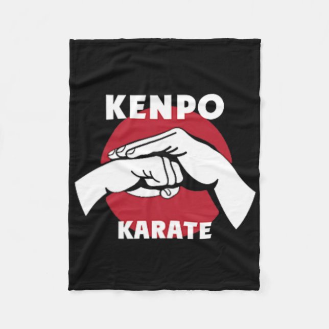 Kenpo Karate 1 Fleecedecke (Vorderseite)
