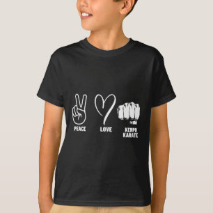Kenpo Karate Coach Peace Liebe American Kenpo T-Shirt