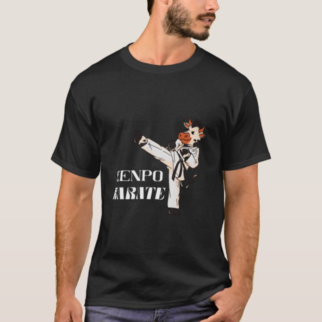 Kenpo Karate Cow Mial Kempo Karate Japanese Fighti T-Shirt (Vorderseite)