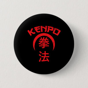 Kenpo Karate Design Japanisch Lettisch Martial Art Button