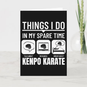 Kenpo Karate Dinge, die ich in meiner Freizeit Ame Karte