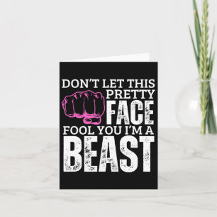 Kenpo Karate Girl Ich bin eine komische Amerikaner Karte