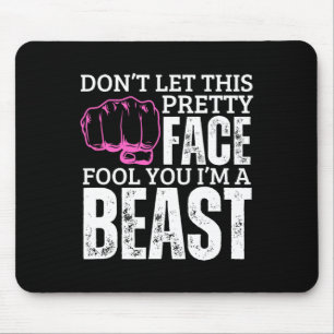 Kenpo Karate Girl Ich bin eine komische Amerikaner Mousepad