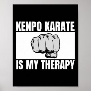 Kenpo Karate ist meine Therapie Lustiges amerikani Poster