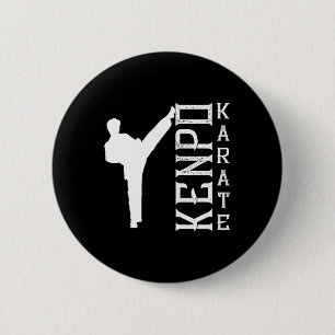 Kenpo Karate Japan Verteidigungsfighter Coach Mart Button