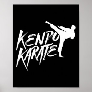 Kenpo-Karate-Kämpfer Saings Kampfsport Poster
