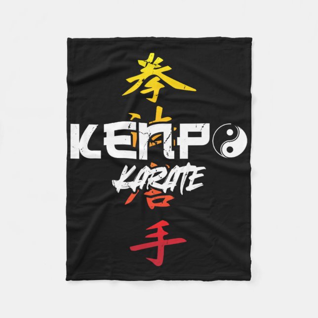 Kenpo Karate Karate Fleecedecke (Vorderseite)