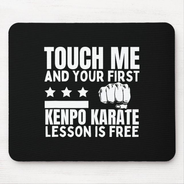 Kenpo Karate Lesson für Freier Coach Funny America Mousepad (Vorne)