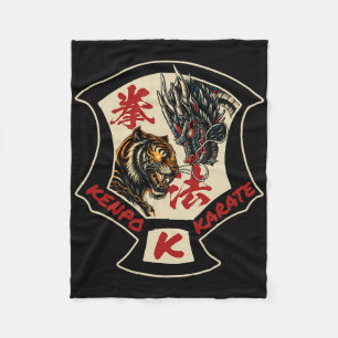 Kenpo Karate Martial Art Self Defense Tiger Dragon Fleecedecke