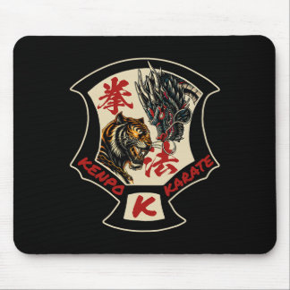 Kenpo Karate Martial Art Self Defense Tiger Dragon Mousepad
