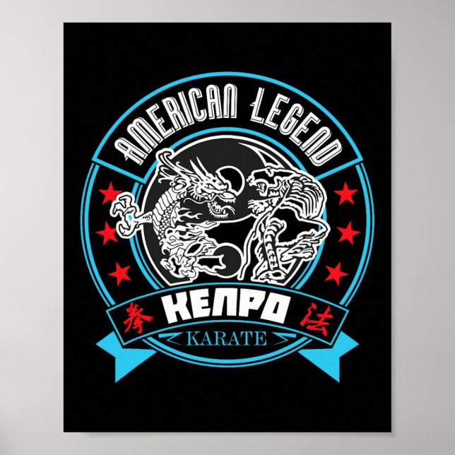 Kenpo Karate Martial Artist Poster (Vorne)