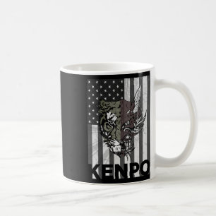 Kenpo Karate Martial Arts American Flag Frauen Män Kaffeetasse