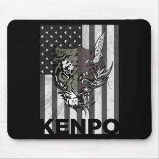 Kenpo Karate Martial Arts American Flag Frauen Män Mousepad