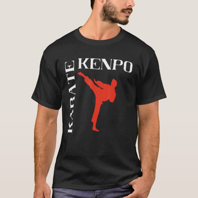 Kenpo Karate Martial Arts Kempo Japanische Verteid T-Shirt (Vorderseite)
