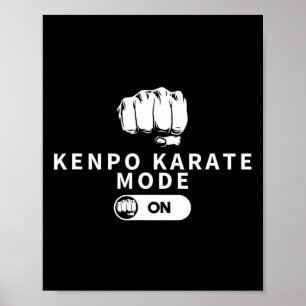 Kenpo Karate Modus auf dem sonnigen amerikanischen Poster
