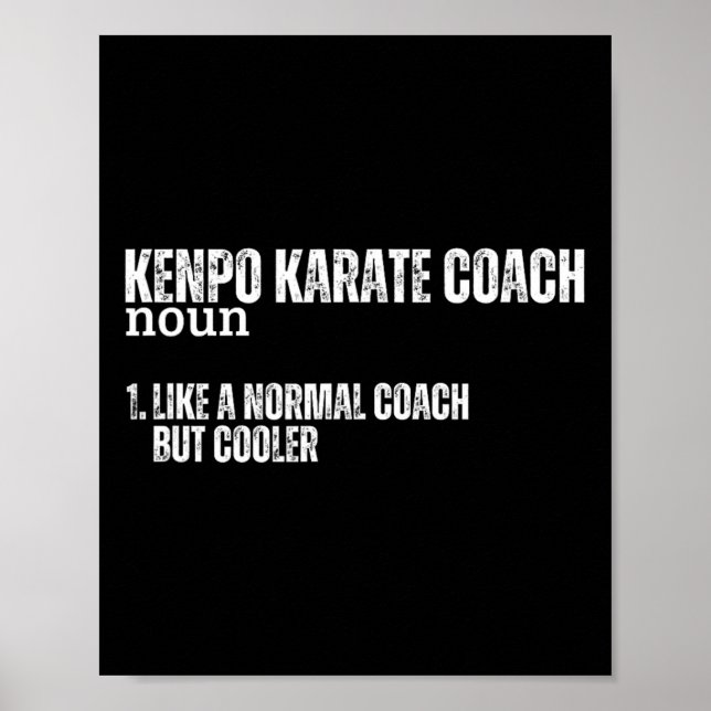 Kenpo Karate Trainer Definition Lustig Stolz Ameri Poster (Vorne)