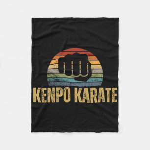Kenpo Karate Vintag Retro 70er Design Funny Americ Fleecedecke
