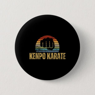 Kenpo Karate Vintage Retro 70er Jahre Design Lusti Button