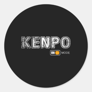 Kenpo Mode Martial Arts Karate Apparel - Kenpo Runder Aufkleber