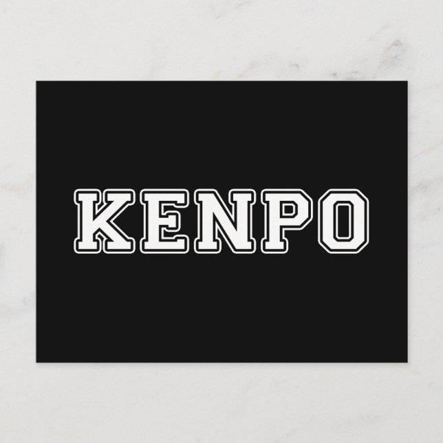 Kenpo Postkarte (Vorderseite)