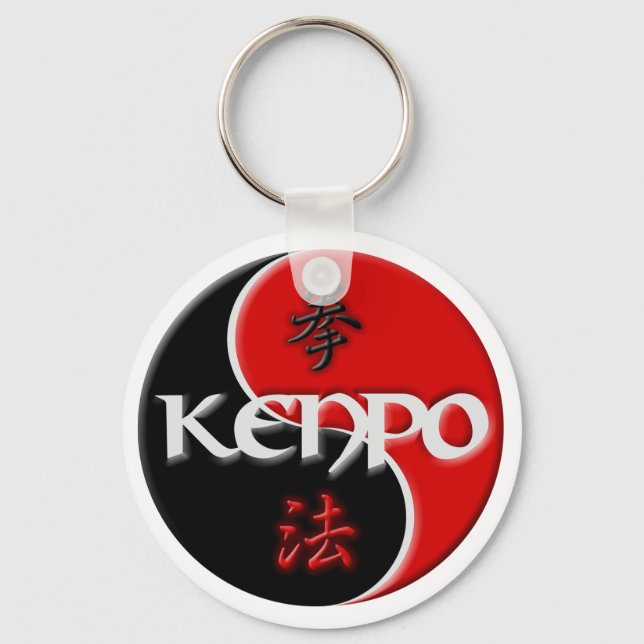 Kenpo Yin Yang Key Chain Schlüsselanhänger (Vorderseite)