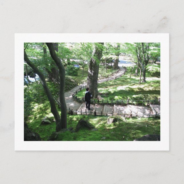 Kenroku-en: Kanazawa, Japan Postkarte (Vorderseite)