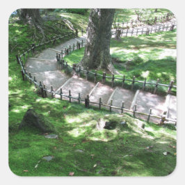 Kenrokuen Garden: Kanazawa, Japan Quadratischer Aufkleber