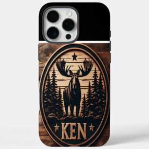 Kens Elch-Holzschild iPhone 16 Pro Max Hülle
