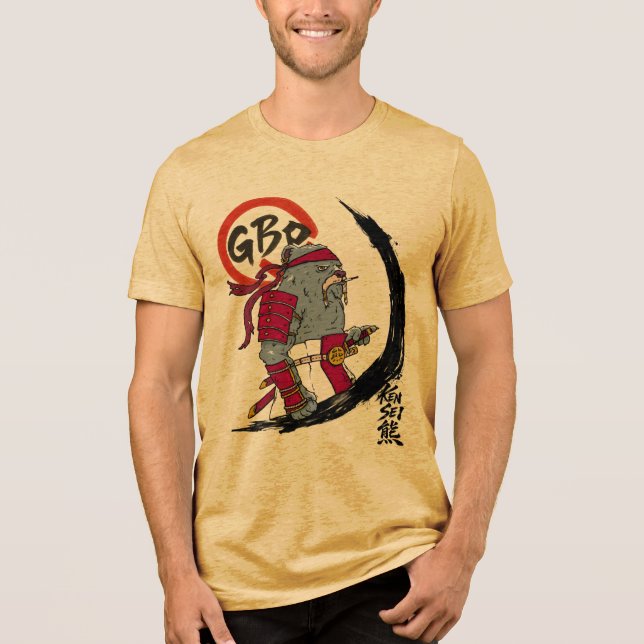Kensei Bear II Tri-Blend Shirt (Vorderseite)