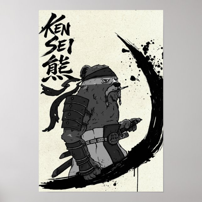 Kensei Bear Scroll II Poster (Vorne)