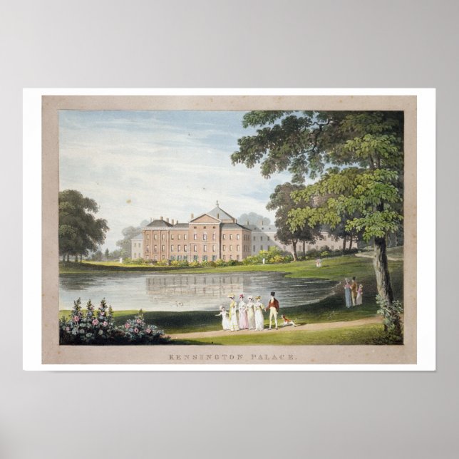 Kensington Palace (farbige Litho) Poster (Vorne)