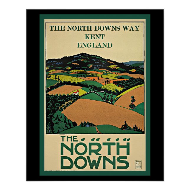 Kent, England, North Downs, Poster (Vorderseite)