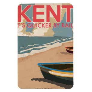 Kent, England, Vintages Lokomotivplaner Magnet
