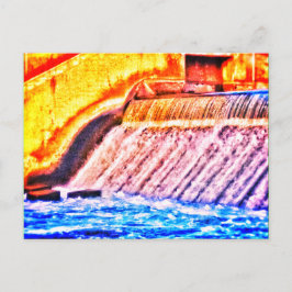 KENT LAKE DAM BRIGHT POSTCARD POSTKARTE