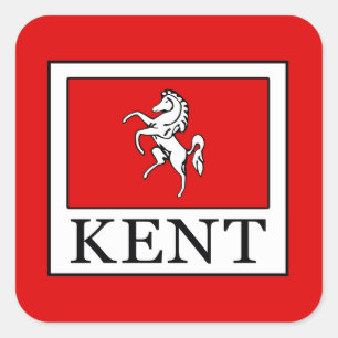 Kent Landkreis England Quadratischer Aufkleber