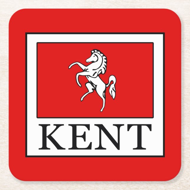 Kent Landkreis England Rechteckiger Pappuntersetzer (Vorderseite)