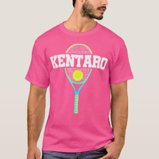 Kentaro Name Tennis Player Boys Ball and Racket Sp T-Shirt