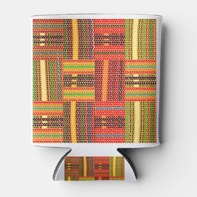 kente african print dosenkühler (Vorderseite)