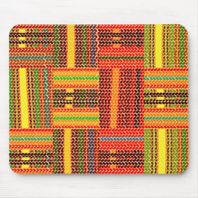 kente african print mousepad (Vorne)