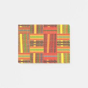 kente african print post-it klebezettel